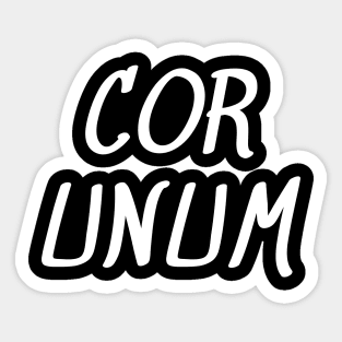 Cor unum Sticker